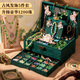 Huangen ancient style high-end gift box beaded bracelet DIY jewelry hair accessories toys girl birthday gift 6-10 years old 12-15