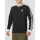 Adidas (adidas) Clover Männer Top 2025 Sommer Neue Mode dreistreifen schwarz-weiß runde Nacken lässig Langarm T-Shirt Ia4877 Black S