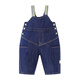 Mini Bala Boys and Girls Pants Spring and Autumn New Baby Overalls Cute and Cute Baby Jeans