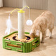 Pet Neighbor Cat Toy Cat Self-Happiness and Boredom Relief Artifact Cat Scratching Board Pet Puzzle Maze Hole Box Bell Ball Round