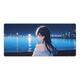 Three-color cat beautiful girl mouse pad super large computer desk pad 2D animation e-sports special desktop thickened keyboard pad can be customized high-value thickened lock edge anti-slip 13807 watch the sea 60 cm x 30 cm x 4 mm