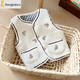 Shunhe Kangya Weste Kinder Baumwolle Innere Kinderkind Tai Babyweste außerhalb warmer Herbst und Winter Baumwolle Baby Weste modisches Mädchen Beige 3895 120 cm