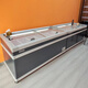 AUCMA [China Brand Old Brand] Comercial de gran capacidad Isla Freezer Freezer de mariscos de mariscos de frío rápido helado horizontal helado comercial Supermercado Combinación Combinación Combinación 690L Gabinete recto Push-Down 2000*825*845