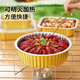 Meichu (Maxcook) Boîte à papier d'aluminium jetable Air Fryer Boîte de papier d'aluminium Boîte en aluminium Boîte de boulangerie Camping Blaking Bargard Disposable Pilde à pâtisserie en papier d'aluminium Bol Boîte d'étain carré 1050 ml 10 pièces MCPJ6606