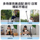 YUNTENG适用DJl 大疆pocket3三脚架手机自拍杆落地支架灵眸口袋云台相机延长杆手持便携迷你三角架 3.pocket3支架+手机监视器夹+补光灯