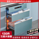 Série OUPAIQUAN CAPAGE DE DÉSINFECTION ENGÉDÉE MÉNAGE À TROIS CAPILITÉ À trois couches Small Temperature Multi-fonction Cupboard Ultraviolet Séchage de petite taille 600 ouvertures hautes en dessous de 580 Écran de couleur en acier inoxydable en acier inoxydable à 580 A717