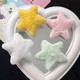 【毛绒五角星发夹】多巴胺女孩星星鸭嘴夹成人小孩通用发饰头饰 毛绒星星发卡2个（随机色）