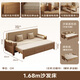 Harmonious Home Sofa Bed Ash Sofa Bed Integrated Dual-Use 2025 New Foldable Small Apartment Sofa Living Room 1.68m Sofa Bed [Storage]
