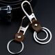 Boyou classic cowhide small buckle creative men's waist key chain pendant car key chain key key ring ring buckle A902
