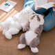 Sunlemonoriginal Japón la nueva rodilla de gato suave de japón Sleepy Sleepy Plush Toys for Girls Birthday Gifts Tuxedo Sleepy Cat P-1283 Altura 47cm*Ancho 22cm