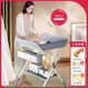 He Jiangong Japan exports diaper table baby care table baby baby changing multi-function newborn diaper touch table Athens gray traditional style + storage basket + clothes drying rack + general