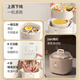 LOTOR electric stew pot for stewing soup, household water-proof bird's nest stew pot, ceramic porridge artifact, baby food supplement pot for 2-3 people, 4 LD-DDZ40 steamer