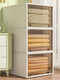 Schublade Aufbewahrungsbox Kunststoff Haushalt Transparent Aufbewahrungsaufbewahrung Kleiderschrank Kleidung Aufbewahrungsartifaktschubladen -Exportmodell 3536 Tiefe 47 Breite 35 Höhe 36 cm vier Elfenbein Weiß 0 Schicht