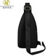 Kuqidaishu neuer Brusttasche Herrenbeutel One-Shoulder Crossbody Tasche Casual Crossbody Bag Oxford Stoff Brust Cross Bag Trendy Herrenbeutel 9905 großer Teller Schwarz