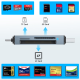 Simael CF card reader SD/TF three-in-one USB/Type-C computer iPad mobile phone OTG car card reader Support camera drone recorder SD memory card Gray CF/SD/TF all-in-one