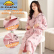
G.DUCKKIDS nightgown for pregnant women in summer antibacterial pure cotton breastfeeding pajamas for pregnant women in the delivery room for delivery dresses for confinement clothes spring and autumn AM11932 M