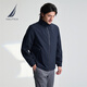 NAUTICA Men's 25 Spring New Anti-light Water Splashing Comfortable Small Stand Collar Jacket Men's JE5150 Navy Blue 4NV M