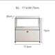 
Customized medieval USM module combination side cabinet stainless steel TV cabinet modern simple ins storage cabinet household use TV cabinet 9227*35*35