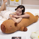 Shangyun Chinese Valentinstag Geschenk Nezha Puppe Plüsch Spielzeugmädchen schläft mit ihrer Kissenpuppe Long Strip Kapibala