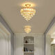 
Ancient Town Lamps Zhongshan Lamps Collection 2025 New Corridor Lighting Aisle Entrance Light European Crystal Chandelier Balcony Bedroom 9928 Gold Three-Color Light Source