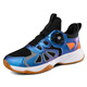 Kuny Export Zäune Schuhe Wettbewerb Fechten Trainingschuhe Kinderzäune Sportschuhe tragen resistente nicht rutschende kleine Schülerzäune 01 Weiß und Blau 35