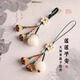 Beiyipin Lotus Money Bag Mobile Phone Lanyard Wrist Phone Chain Bodhi Lotus Pendant Keychain Cute and exquisite Pendant for men and women
