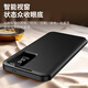 Sunshine Samsung S24Ultra Mobile Telephap Case Tarjeta de ventana Case de cuero S25 Case ultra protector Anti-Fall S23U/S22+Leather-Free Responding New Business Small [gris Purple] Ventana Respondiendo sin aleta de cuero Case de cuero incorporado Samsung Galaxy S24 Ultra Ultra