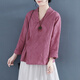Zhufan Zen Kleidung für Frauen große Zen Kleidung für Tang Dynastie Kleidung für Frühlings- und Herbst -chinesische Baumwolle und Linie verbesserte Hanfu neue chinesische Stil Buddhist Zen Blue Long Sleeve M empfohlen 100/120 Jin [Jin gleich 0,5 kg]