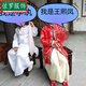 NYCKJK贾宝玉演出服小戏骨红楼梦林黛玉87版话剧服儿童古装汉服演 贾宝玉b款 头冠 扇子 均码 m 适合158165cm 适合15816