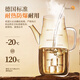 Double gun oil bottle household oil bottle kitchen leak-proof spout without hanging oil glass jar vinegar sesame oil soy sauce seasoning pot 600ml
