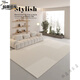 Clcey Tianjin Cui Huangkou Wohnzimmer Teppich Leicht Luxus High-End-Sinn kostenlos Waschmittel verdickte neue Schlafzimmerbodenmattenflocken Sofa Gummi-Gummi-Tianjin ZJ691 240 cm400cm [neues Upgrade von Crystal Fleece]