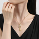 YVONLI signature series lucky key necklace women's light luxury jewelry gift birthday gift gold small size