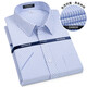 CEO YAGEO Pure Cotton Camiseta a cuadros Free Camiseta de manga corta para hombres 2024 Negocios de verano y algodón de algodón de algodón corto de algodón corto mostrador de manga corta (6628) 39 (recomendado 120-135 Jin [Jin equivale a 0.5 kg])