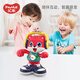 Huile Toys Jouets pour Enfants Robot Chantant Dansant Électrique Éducation Précoce pour Nourrisson et Tout-Petit Cérémonie d'un An Son et Lumière Musique Apprentissage Jouet Parlant Chat Dansant Rouge