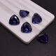 Tanzanite sapphire bare stone mulberry sapphire tanzanite triangle mulberry stone ring surface sapphire blue blue ring 12X12MM