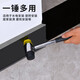 Rubber hammer for floor tiles, small hammer for woodworking tiles, solid hammer, dyeing rubber hammer, hammer head, steel pipe handle, 45mm rubber hammer