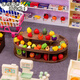 Xubeile Mini Doll House Obst und Gemüse Supermarkt Spielzeuggirl Spielhaus Simulation Mini DIY Geburtstagsgeschenk