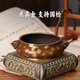 炉天下铜炉点金系列香炉仿古宣德炉可收藏经典款仿古复原 （3880）点金扁狮耳炉