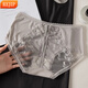 REJIP sexy underwear for women, mulberry silk crotch 2025 new French pure lace hollowed-out shorts for girls Y3899-skin color L 100-120Jin[Jin equals 0.5 kg]