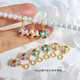 Vinas S925 SILBER GOLTSPLATTER ALTES METHODE BRIVING BLUE Karousel Anhänger Halskette Armband Hebex DIY SK688-1 Lila Trojaner Pferd