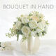 Hand-held flowers bride Korean wedding wedding marriage marriage certificate simulation bouquet forest wedding photography props hand-held flowers Three lives Three Worlds wrist flowers
