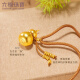 
Liufu Jewelry, Fu Man, Family Heirloom, Gold, Fu Lu, Money, Fu, Gold Gourd, Gold Pendant, Neck Rope, Priced F63G0046DS, 5.13g (including labor cost 698 yuan) Chinese version