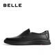 Belle BELLE cow leather men's business casual leather shoes 18029AM1 black 3 42
