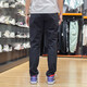 
Adidas (adidas) sweatpants men's pants spring woven windproof loose casual pants straight pants student trousers HE9908 H13798 black inner lilac S
