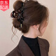 Dingjing high-end hairpin for the back of the head 2025 new high-end grabber hairpin headwear ladies birthday gift girls practical bow brown hairpin (single)