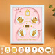 Yimi Baby Hand and Foot Print Mud Photo Rame Newborn Bab
