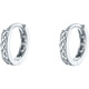 Saturday Fu PT950 platinum earrings for women simple plain hoop platinum earrings birthday gift B0913319 one pair about 1.66g