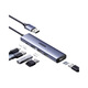 UGREEN绿联CM219USB3.0分集线器高速4口HUB扩展坞带供电口50985 一拖四合金款0.5米（15921