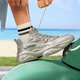 
361 sports shoes men's spring and summer Liuguang retro leather mesh breathable casual thick sole dad shoes 672526766-4