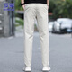 ROMON casual pants men's summer pants men's slim ice silk straight versatile thin trousers men's pants